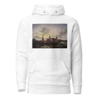 Frederiksborg Castle by Moonlight by Johan Christian Dahl Hoodie
