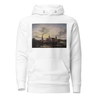 Frederiksborg Castle by Moonlight by Johan Christian Dahl Hoodie