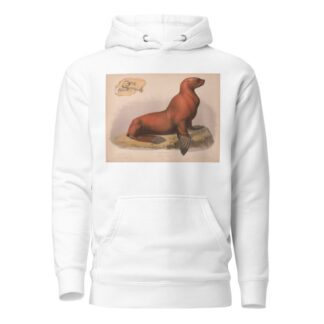 Sea lion. Eumetopias stelleri. Male by Louis Prang & Co. Hoodie