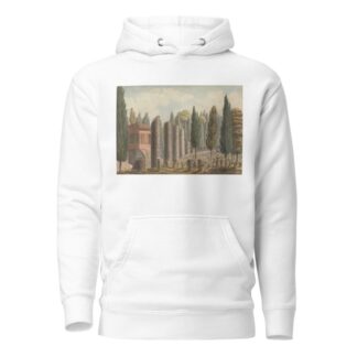 Burial Ground Surrounded by Ruined Columns and Pinetrees….Turkey by Willey Reveley Hoodie