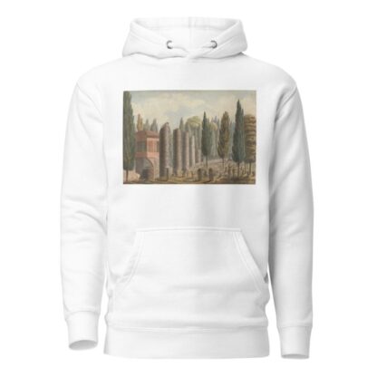 Burial Ground Surrounded by Ruined Columns and Pinetrees….Turkey by Willey Reveley Hoodie
