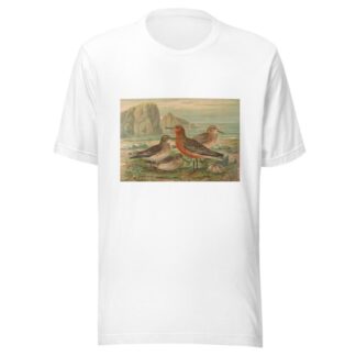 Tringa canutus, Tringa maritima by Johann Friedrich Naumann T-Shirt