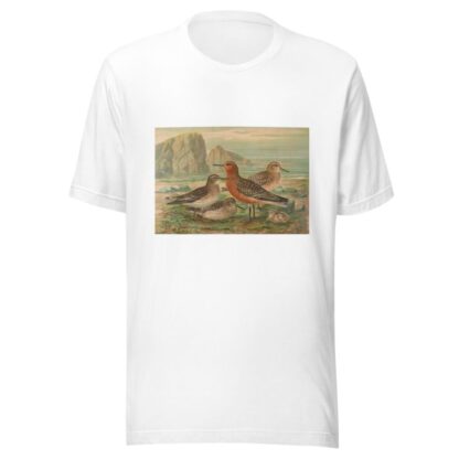 Tringa canutus, Tringa maritima by Johann Friedrich Naumann T-Shirt