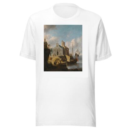 A Capriccio Of A Mediterranean Port by Jan Abrahamsz Beerstraaten T-Shirt