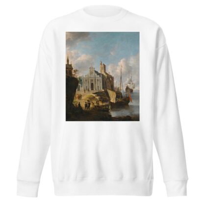 A Capriccio Of A Mediterranean Port by Jan Abrahamsz Beerstraaten Sweatshirt