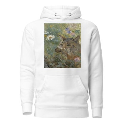 A Cat with a Young Bird in its Mouth by Bruno Liljefors Hoodie