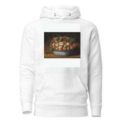 A Chinese bowl with apples, plumbs, grapes and nuts by Osias Beert the Elder Hoodie