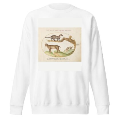 A Civet, a Lynx, and a Hyena Eating a Dog by Joris Hoefnagel Sweatshirt