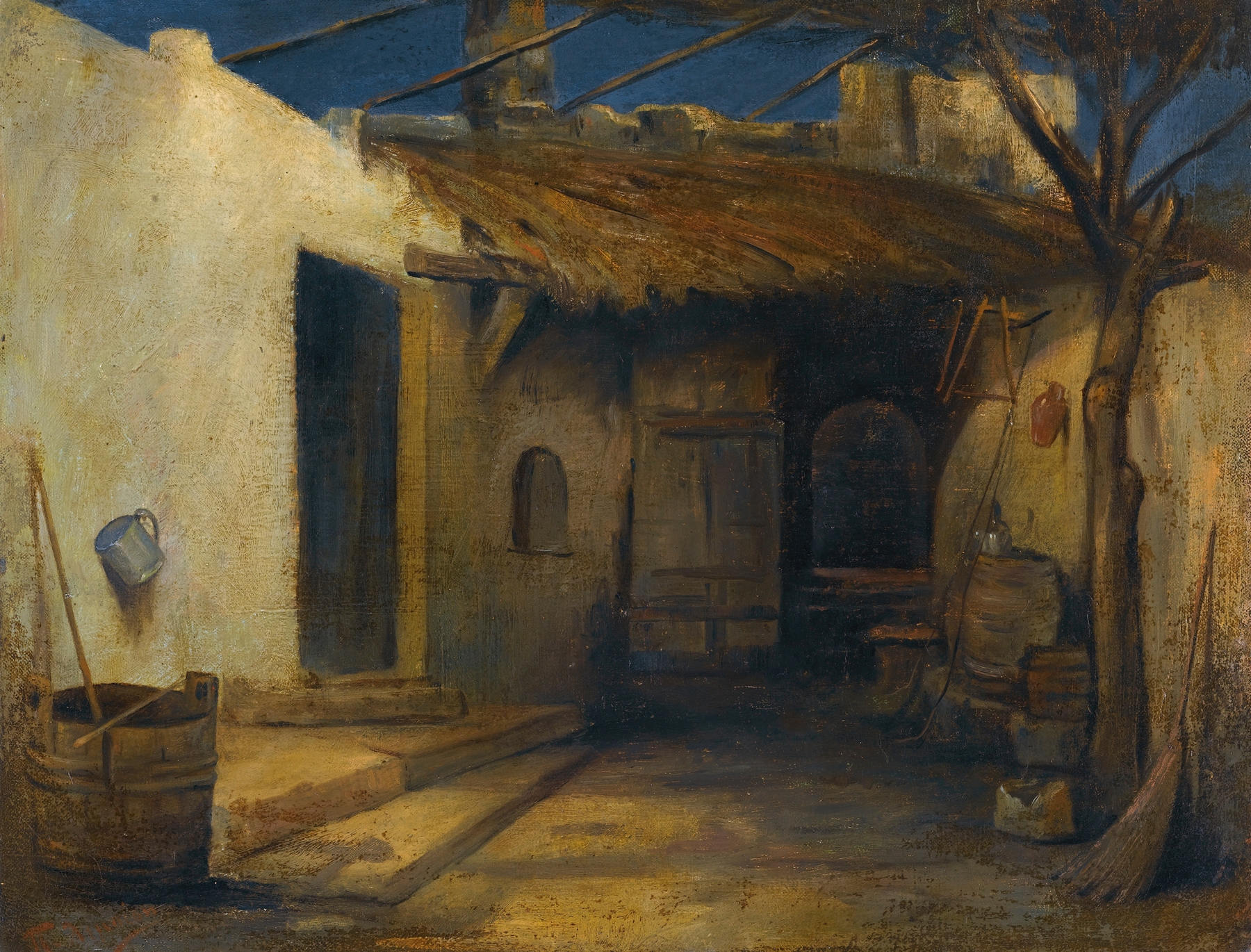 A Courtyard by Polychronis Lembessis