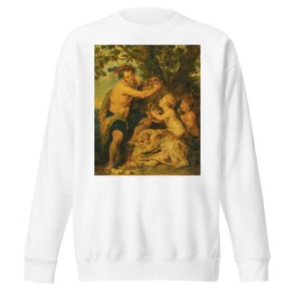 A Drinking Man With Putti And A Tiger by Follower of Peter Paul Rubens Sweatshirt
