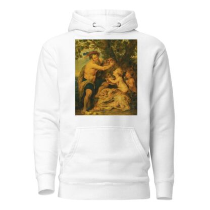 A Drinking Man With Putti And A Tiger by Follower of Peter Paul Rubens Hoodie
