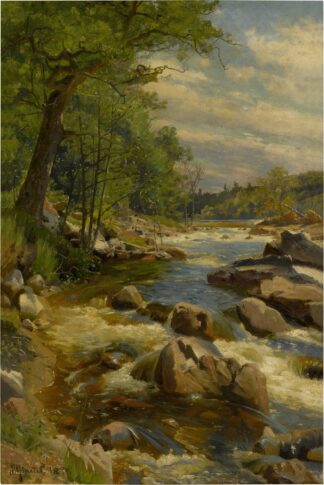 A Fast Flowing River by Peder Mørk Mønsted