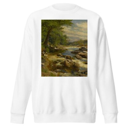 A Fast Flowing River by Peder Mørk Mønsted Sweatshirt