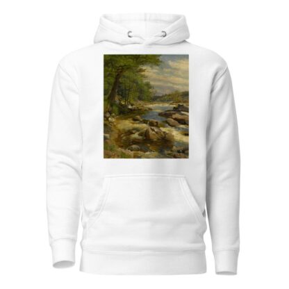 A Fast Flowing River by Peder Mørk Mønsted Hoodie