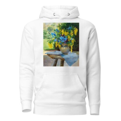 A Floral Bouquet with Irises and Laburnum by Ella Wetzko-Ehrenberger Hoodie