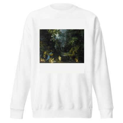 A Forest Landscape With Bathing Nymphs And Leda And The Swan by Roelant Savery Sweatshirt