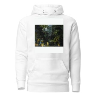 A Forest Landscape With Bathing Nymphs And Leda And The Swan by Roelant Savery Hoodie