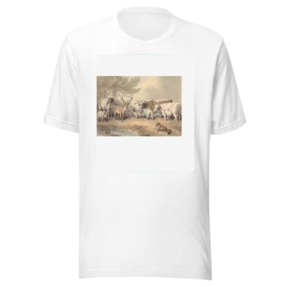 A Frog Confronting a Circle of Animals by Samuel Howitt T-Shirt
