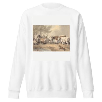 A Frog Confronting a Circle of Animals by Samuel Howitt Sweatshirt