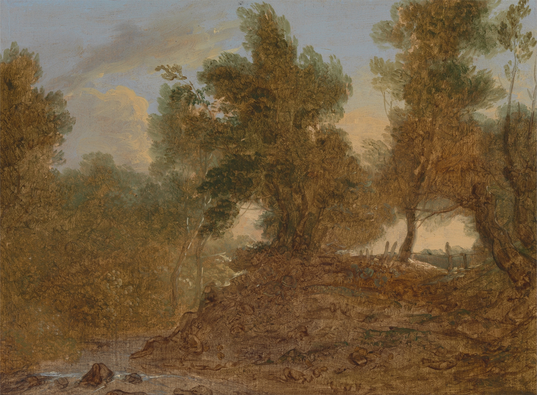 A Landscape at Wick, Gloucestershire, ‘Below the Rocks’ by Benjamin Barker
