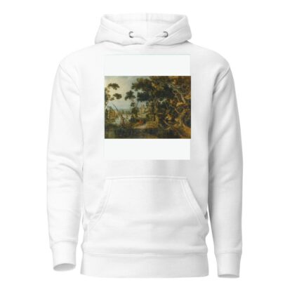 A Landscape With Christ And His Disciples On The Road To Emmaus by Gillis Claesz. de Hondecoeter Hoodie