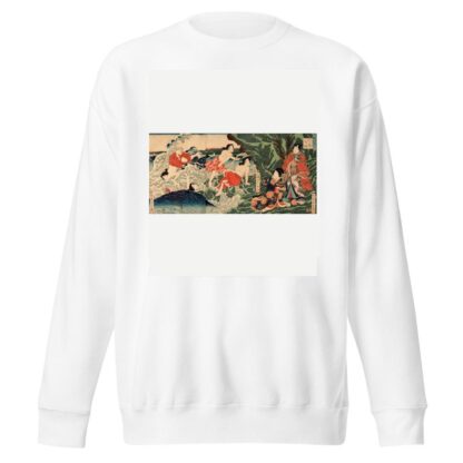A Modern Prince Genji at Chigogafuchi, Enoshima by Tsukioka Yoshitoshi Sweatshirt