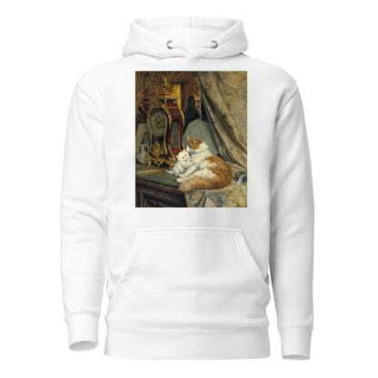 A Mother Cat and her Kitten with a Bracket Clock by Henriëtte Ronner-Knip Hoodie