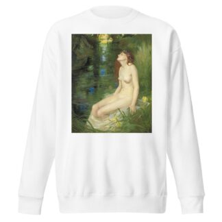 A nymph beside a pool by Reginald Granville Eves Sweatshirt