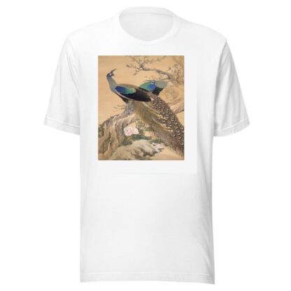 A Pair of Peacocks in Spring by Imao Keinen T-Shirt