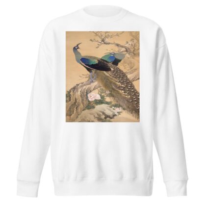 A Pair of Peacocks in Spring by Imao Keinen Sweatshirt