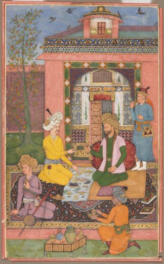 A Royal Picnic on a Terrace by Muhammad Ali