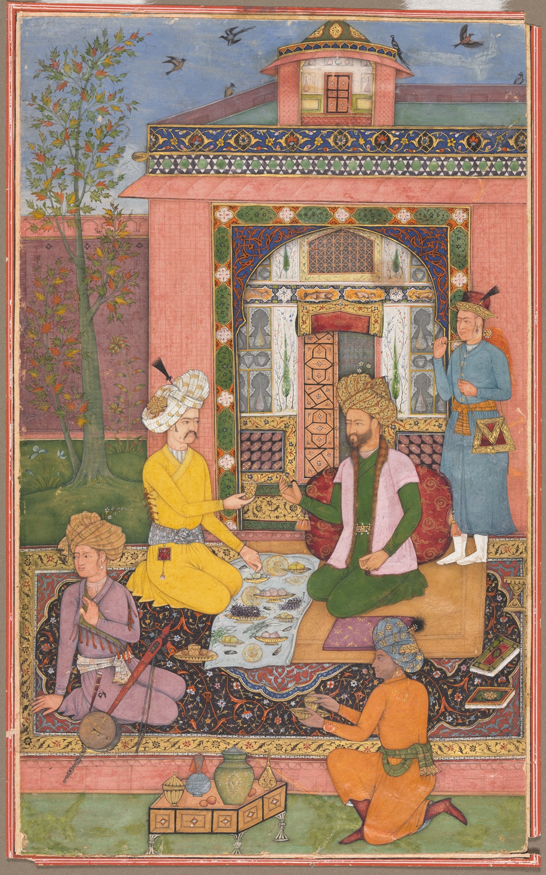 A Royal Picnic on a Terrace by Muhammad Ali