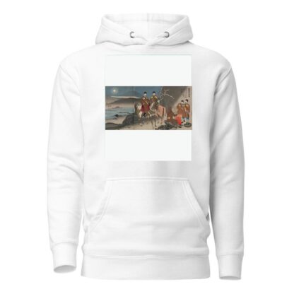 A Scouting Party of the Japanese Army Observing the Movements of Russian Cossack Soldiers across the Daedong River by Kobayashi Kiyochika Hoodie