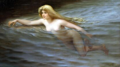 A sea nymph by Luis Ricardo Falero