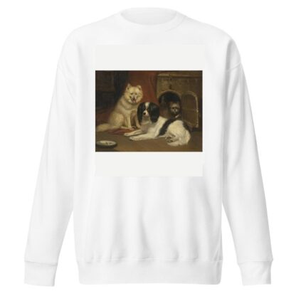 A Sheepdog, a King Charles Spaniel, and a Terrier by Bernard te Gempt Sweatshirt