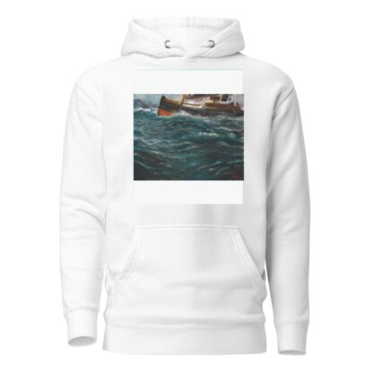 A Ship In Rough Seas by Christian Krohg Hoodie
