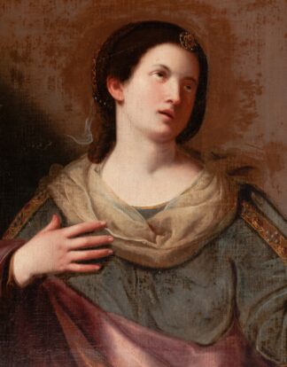 A Sibyl with Eyes Raised by Bolognese School