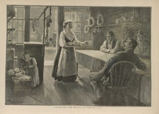 A Sicilian café in New York by William Allen Rogers