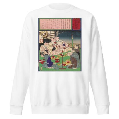 A Triple Wedding in the Family of the Farmer Matsunosuke by Tsukioka Yoshitoshi Sweatshirt