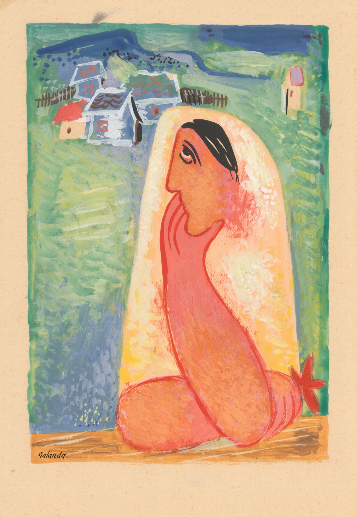 A Villager by Mikuláš Galanda