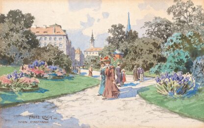 A walk in Vienna’s Stadtpark by Fritz Lach Sweatshirt