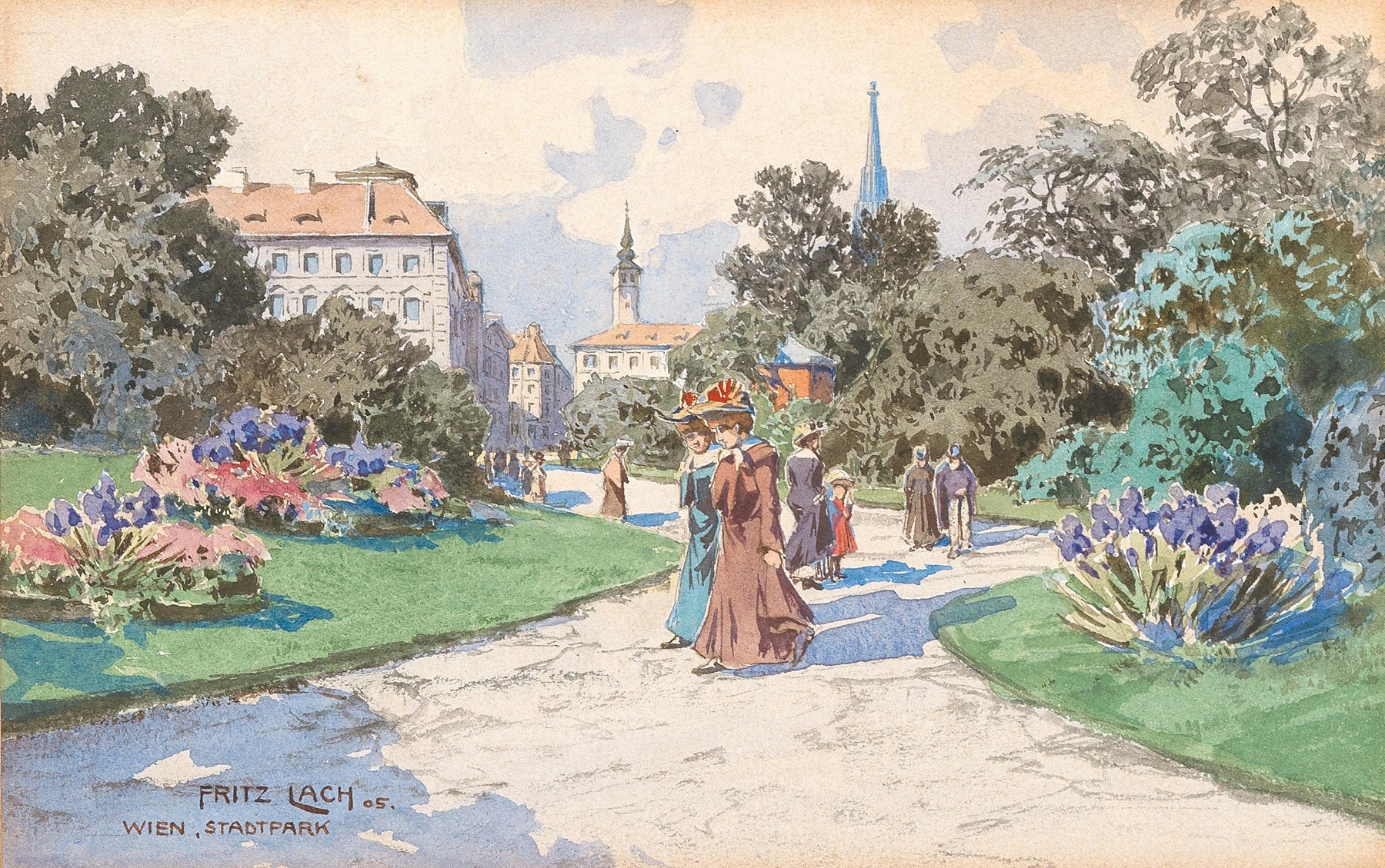 A walk in Vienna’s Stadtpark by Fritz Lach