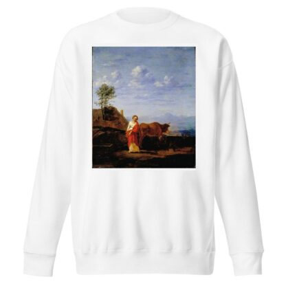 A Woman with Cows on a Road by Karel Dujardin Sweatshirt