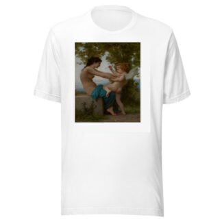 A Young Girl Defending Herself against Eros by William Bouguereau T-Shirt