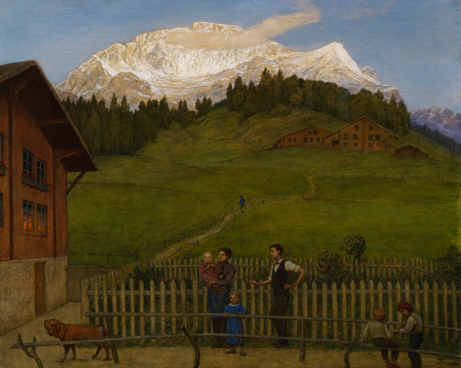 Abend in der Schweiz II by Hans Thoma