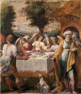 Abraham And The Three Angels by Avanzino Nucci