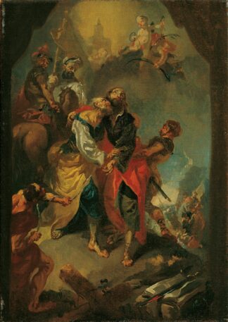 Abschied der Apostel Petrus und Paulus vor ihrem Martertod by Franz Anton Maulbertsch