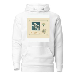 Abstract design based on leaf and feather shapes by George Auriol Hoodie