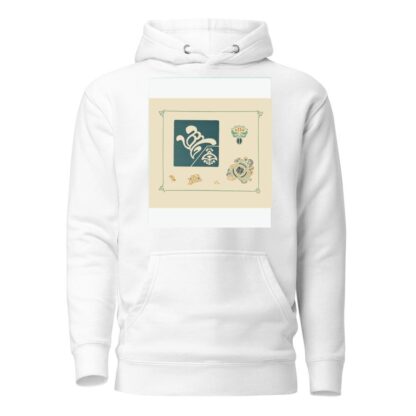 Abstract design based on leaf and feather shapes by George Auriol Hoodie