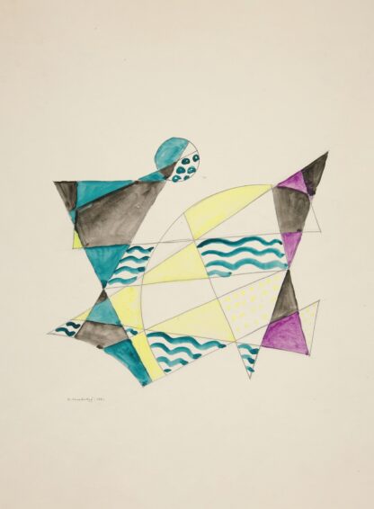 Abstraction Based on Sails, II by David Kakabadzé Hoodie